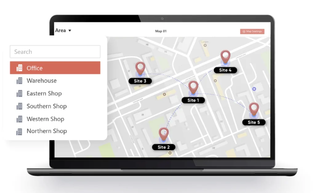 Multi-Site Management: รองรับการใช้งานมินิเตอร์กล้อง และลงเวลาทำงานผ่านใบหน้าได้จากหลายสาขา